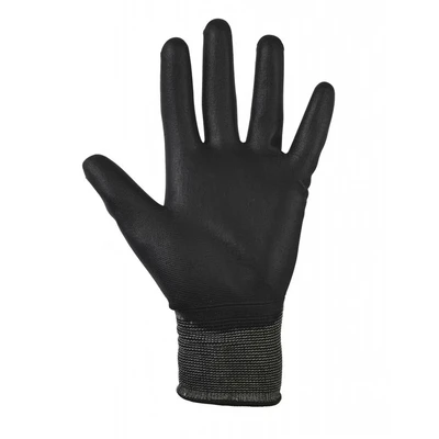 Image of Glenwear Black PU Gloves 12 Pairs Large