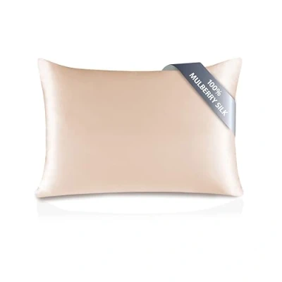 Image of townssilk Both Side 100% 19mm Silk Pillowcase King Size Pillow Case Cover with Hidden Zipper Taupe