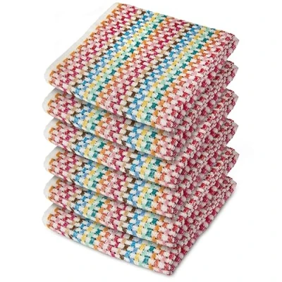 Image of Emma Barclay Tea Towels for Kitchen Packs of 6 100% Cotton Terry Multicoloured Home Household Essentials Dish Cloths Jazz Design Pack