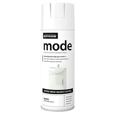 Image of Rust Oleum AE0240001E8 400ml Mode Ultra High Gloss Spray Paint White