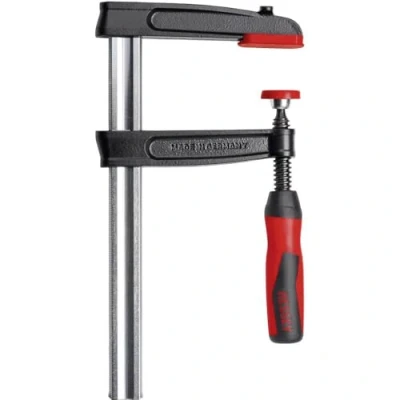 Image of Bessey TPN25BE 2K &quot;TPN BE 2K&quot; Malleable Cast Iron Screw Clamp, Multi Colour, 250/120 mm