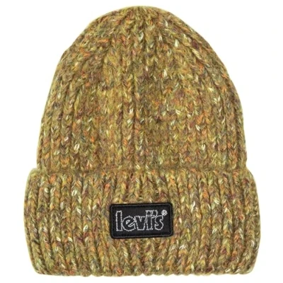 Image of Levi&#039;s Women&#039;s Chunky Beanie Hat, Medium Yellow, One Size