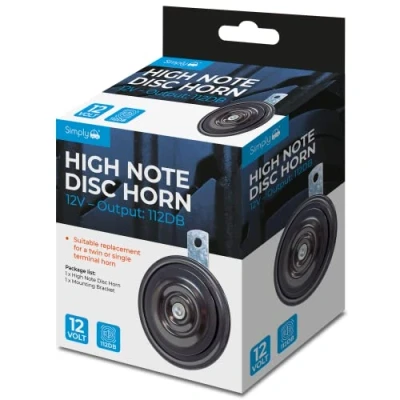 Image of Simply Auto HN52 12V High Note Disc Horn Universal Fit 112db