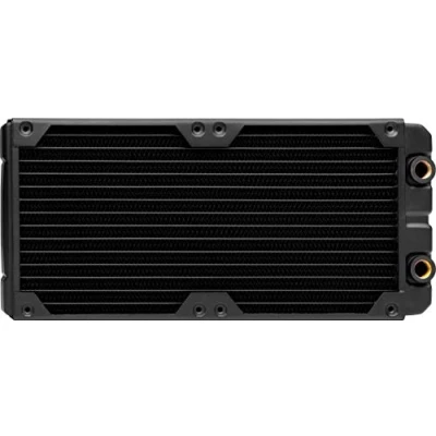 Image of Corsair Hydro X Series, XR5 280 mm Water Cooling Radiator (Dual 140 Fan Mounts, Easy Installation, Premium Copper Construction, Polyurethane Coating, Integrated Screw Guides) Black
