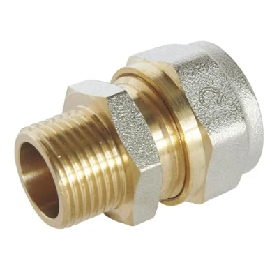 Image of SOMATHERM for YOU / 3716 16 12 Compression Straight Coupling Pipes Diameter Multilayer Male 12/17 (3/8 Inch)