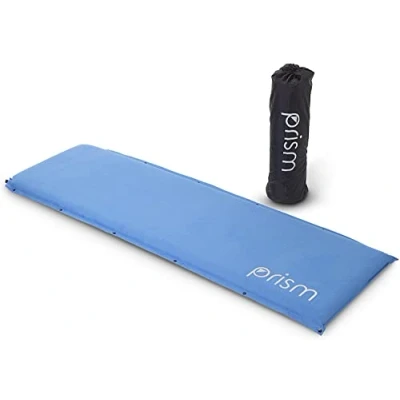 Image of Self Inflating Lightweight Camping Mat Luxury Padding and Doe Suede Comfort Layer (4cm)