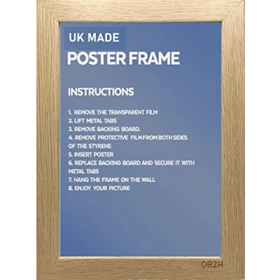 Image of OAK A1 A2 A3 A4 A5 PICTURE FRAME UK MADE (OAK, A3(420 x 297 mm))