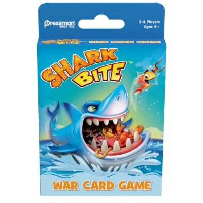 Image of Pressman Shark Bite War Card Game Ages 4 and Up, 2 Players