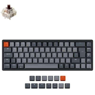 Image of UK Keychron K6 Bluetooth RGB Backlit Hot Swap Tactile Switches Aluminium Mac/PC 65% Keyboard