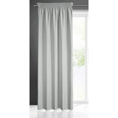 Image of Eurofirany RITA Smooth Plain Modern Curtain with Rufflette Tape For Rail 1 Unit, Bedroom, Living Room, Lounge, Kitchen, 140g m/2, W55 x L69, Dark Pink