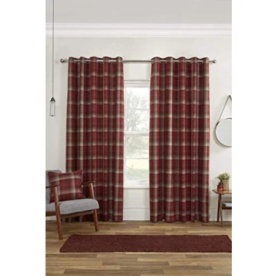 Image of Sundour Carnoustie Cushion Cover Red 45/45cm (18/18&quot;)