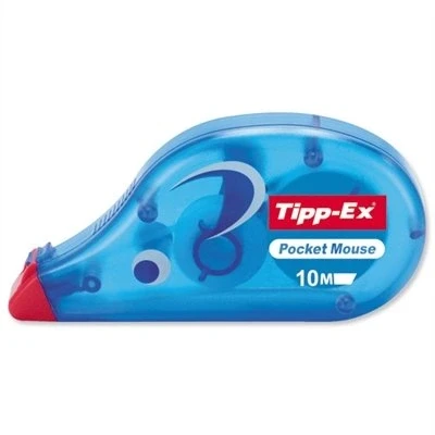 Image of Tipp Ex Pocket Mouse Correction Tape Roller Disposable 4.2mmx9m Ref 8207891