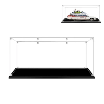 Image of Hosdiy Acrylic Display Case for (Ghostbusters ECTO 1 10274) Model Compatible with Lego 10274 (Only Case, No Building Set)