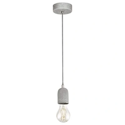 Image of Eglo 95522 E27 Grey Pendant Lamp SILVARES