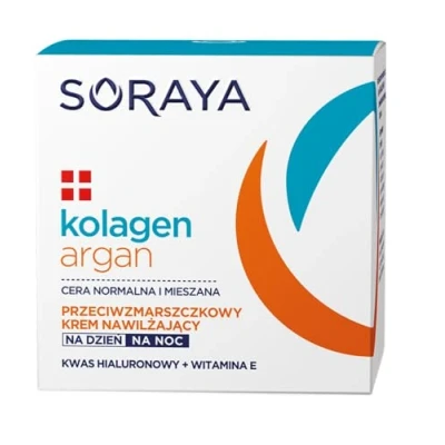 Image of Soraya Collagen Argan Hyaluronic Acid Day Night Face Cream Moisture Anti Wrinkle