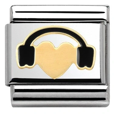 Image of Nomination Heart Beats Charm