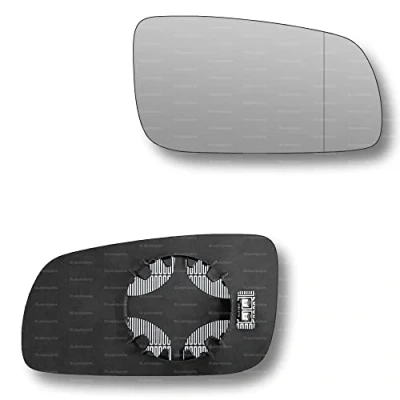 Image of Less4spares Replacement Wing Mirror Glass Right Compatible with VW Passat 1996 2004 CLIP ON Driver Off side Heated Blind Spot