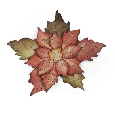 Image of Sizzix Bigz Die 658261, Tattered Poinsettia by Tim Holtz, Multi Colour, One Size