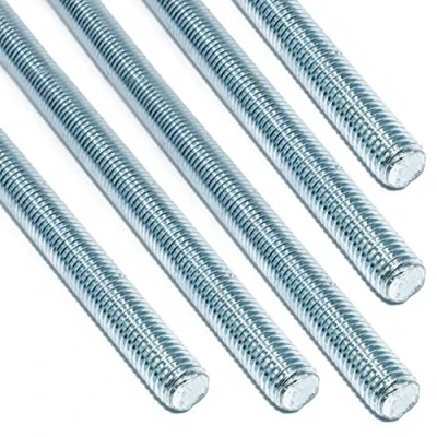 Image of Pack of 5 x M10 Metric Threaded Stud/Rod/BAR 300mm Length ZINC Plated