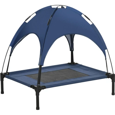 Image of PawHut Elevated Pet Bed Dog Cot Tent with Canopy Instant Shelter OutdoorD04 058V00DB
