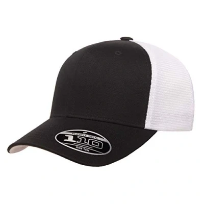 Image of Flexfit Men&#039;s 110 Mesh Trucker Hat, Black, One Size