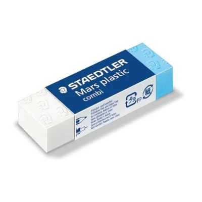 Image of Staedtler Mars Plastic Combi Pencil and Ink Erasers Pack of 3aa