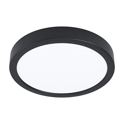 Image of EGLO Fueva 5 LED Ceiling Light, Diameter 21 cm, 1 Bulb Surface Mounted Light Made of Steel and a Plastic Area, in Black, White, Neutral White