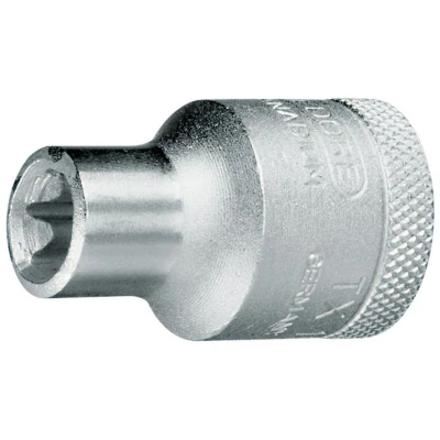 Image of Gedore TX19E10 1/2 Inch E10 x 38 mm Socket Silver