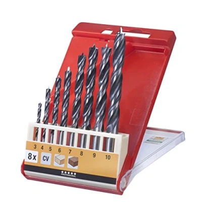 Image of kwb 8 Piece CV Wood Drill Bit Set, Spiral Bits for Hardwood and Softwood, Ø 3 10 mm