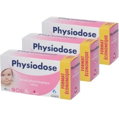 Image of Physiodose Physiological Serum 3 Boxes of 40 Single Doses, Count (Pack 3)