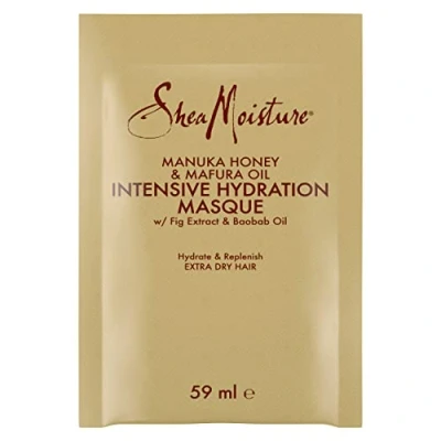 Image of Shea Moisture Manuka Honey &amp; Mafura Oil Intensive Hydration hair Mask silicone free for dry, damaged 59 ml