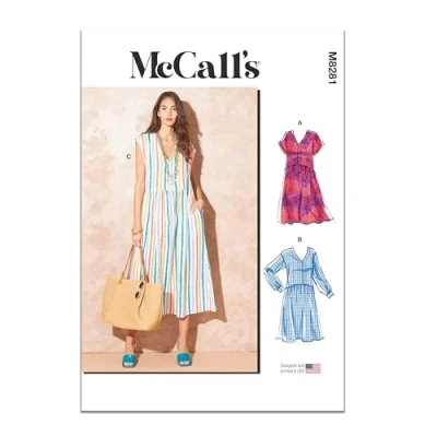 Image of McCall&#039;s M8281A Misses Dress A (XS S M L XL XXL)