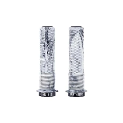Image of DMR Deathgrip 2 Flanged Handlebar Grips (Snow Camo, Thin)
