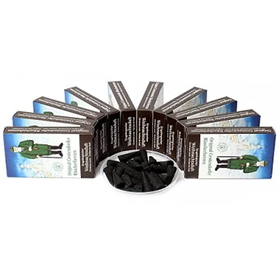 Image of Original Crottendorfer Räucherkerzen Smell of Incense Cones Pack 10x24 Ore mountains Christmas Erzgebirge