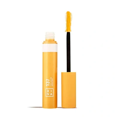 Image of 3INA MAKEUP The Color Mascara 137 Yellow with Vegetal Keratin Volume and Lift Long Lasting Flake Free Lengthening for Sensitive Eyes Vegan Cruelty
