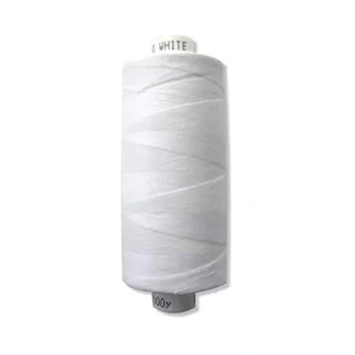 Image of Polyester Moon Thread Sewing Black, White, Natural OR M0076 10 X 1000 Yard Pack 120s by Coats (White)