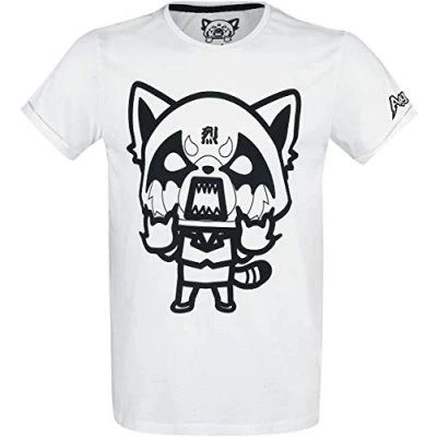 Image of Aggretsuko I Wanna Eat Men&#039;s T Shirt (l) White