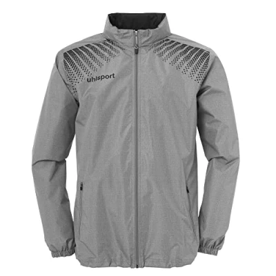 Image of Uhlsport Men Goal Rain Jacket Dark Grey Melange/Black, 3X Large