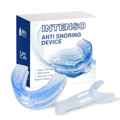 Image of INTENSO Anti Snoring Devices, Mouth Guard Device Adjustable Sleep Apnea Mouthpiece, for Women Men