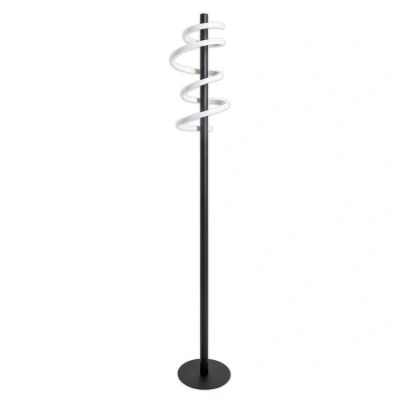 Image of Belleza Dimmable LED Integrated Floor Lamp Black 3000K Touch sensor