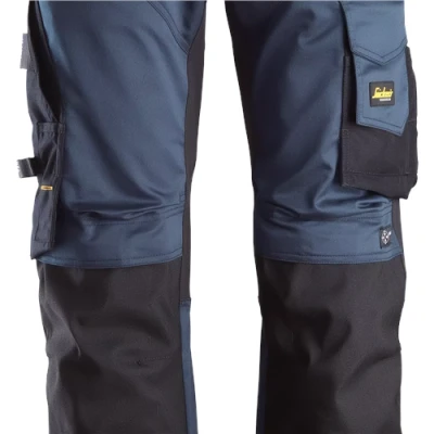 Image of Snickers AllroundWork Stretch Loose Fit Work Trousers Navy/Black 212