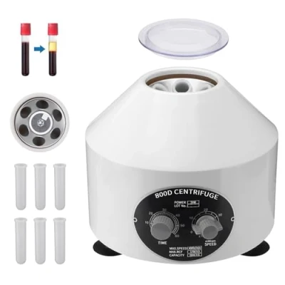 Image of Centrifuge Machine, Lab 6 * 20ml 4000RPM 60min Timer, 1790xg RCF, Benchtop Electric Microcentrifuge