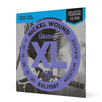 Image of D&#039;Addario Guitar Strings XL Nickel Electric EXL115BT Perfect Intonation, Consistent Feel, Reliable Durability For 6 String Guitars 11 50 Medium Balanced Tension