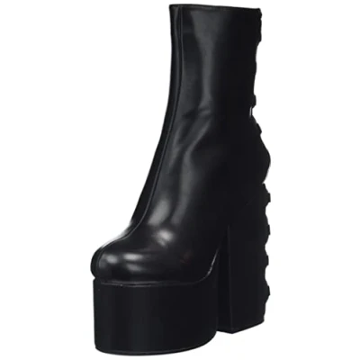 Image of LAMODA Women&#039;s Master Love Ankle Boot, Black PU, 6.5 UK