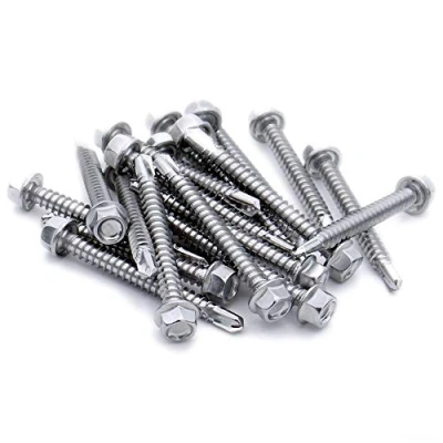 Image of No.12 x 1.8 (5.5mm 45mm) Hex Self Drilling Screw (Flanged) Stainless Steel (A2) (Pack of 20)