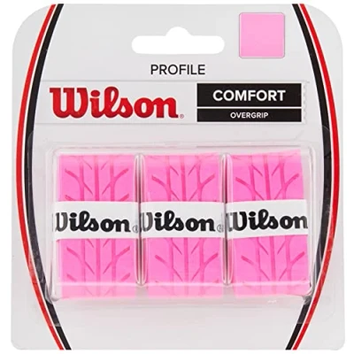 Image of Wilson Profile Tennis Racquet Over Grip, Pink