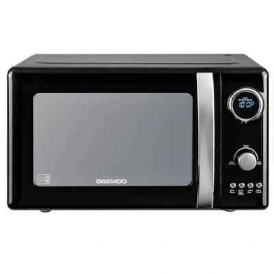 Image of Daewoo Kensington 800W, 20L Digital Microwave 5 Power Settings Defrost &amp; Cancel Control 245mm Turntable Glass Tray Timer Beep Indicator Black
