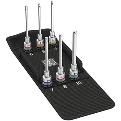 Image of 8740 C HF 2 Zyklop in Hex Plus Bit Socket Set of 6 Metric 1/2in Drive