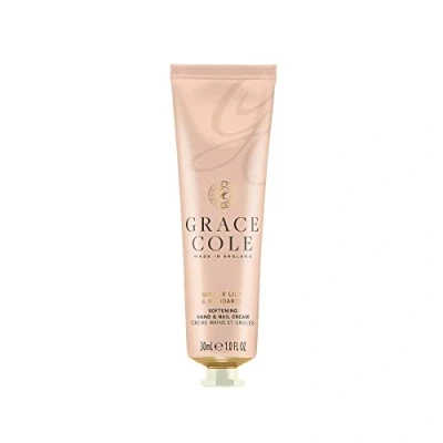 Image of Grace Cole Ginger Lily &amp; Mandarin Fragrance Moisturising Hand and Nail Cream 30ml Essential Oils Vegan Cruelty Free, No SLS or Parabens Made In England