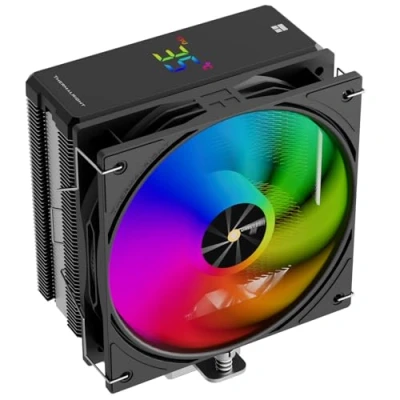Image of Thermalright Assassin X 120R Digital ARGB Black CPU Air Cooler, 2000RPM Speed,4 Heatpipes, 12cm Quiet PWM Fan Screen Top Cover,for AM4/AM5,Intel LGA1700/1851/1150/1151/1200, PC Coo